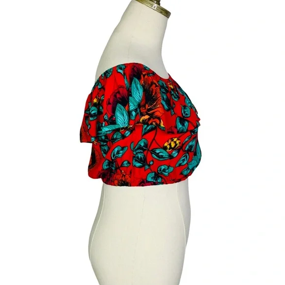 MINKPINK Tropical Dream Crop Top MEDIUM - Picture 6 of 10